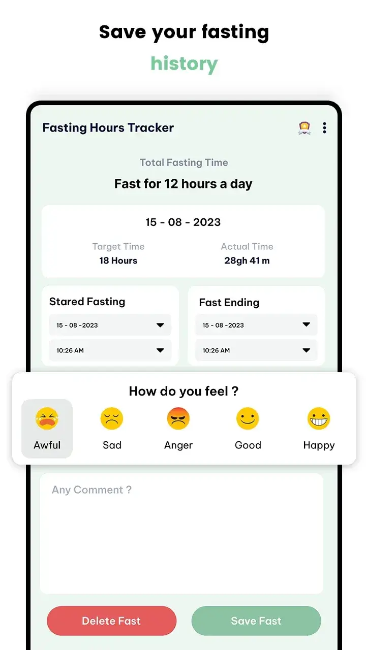 Fasting Hours Tracker - screenshot 3