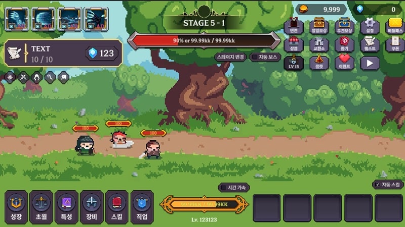 Dungeon Party Growth Idle RPG APK - screenshot 1
