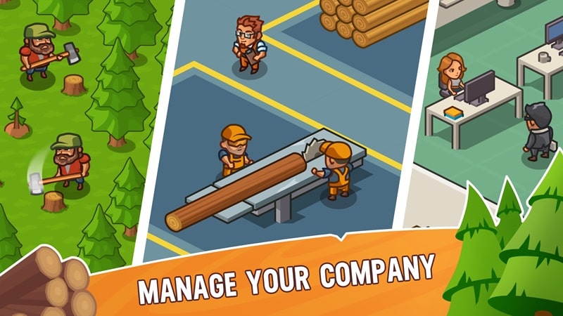 Lumber Inc Tycoon APK - screenshot 1