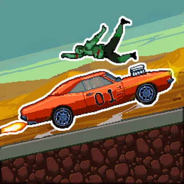 Drive or Die - Zombie Pixel Derby Racing Games MOD APK icon