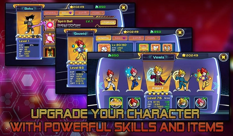 Stickman Warriors Dragon Legend Super Battle Fight APK - screenshot 5