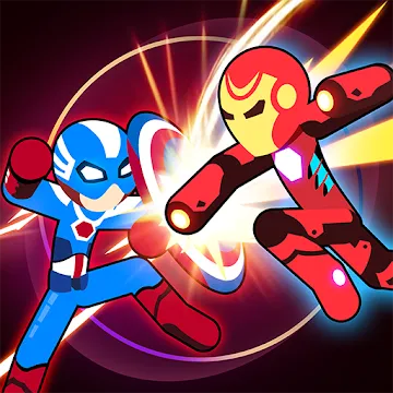 Stickman Superhero - Super Stick Heroes Fight MOD APK icon