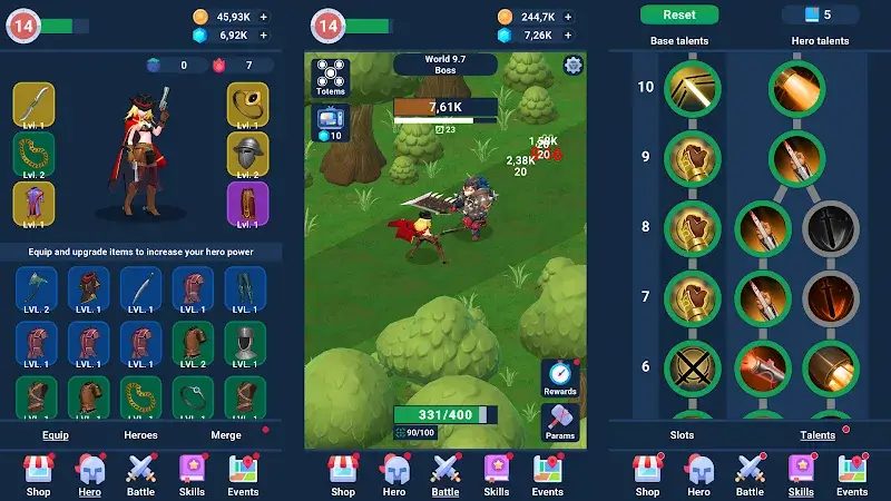 Idle Hero Clicker Idle RPG - screenshot 6