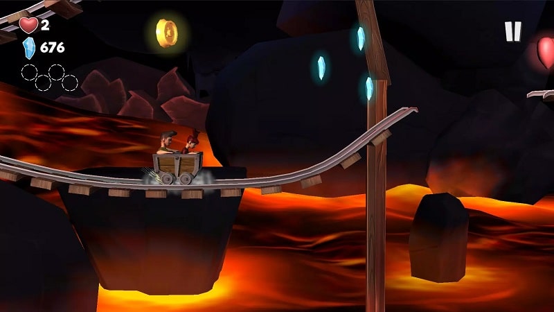 Minecart Mountain Platformer APK - screenshot 3