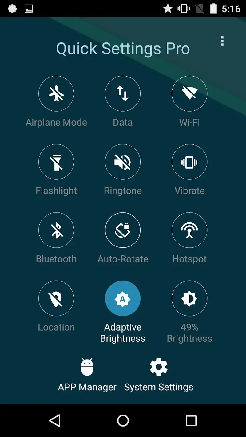 Quick Settings Pro - screenshot 5