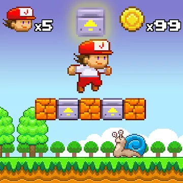 Super Jim Jump - pixel 3d MOD APK icon
