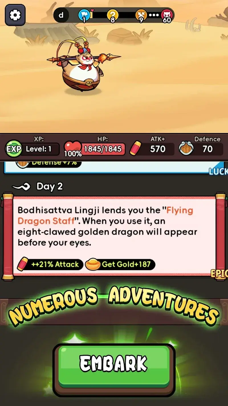 WuKong Legends Idle RPG - screenshot 3