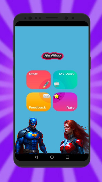 Super Heroes and Villains Coloring Book - screenshot 2