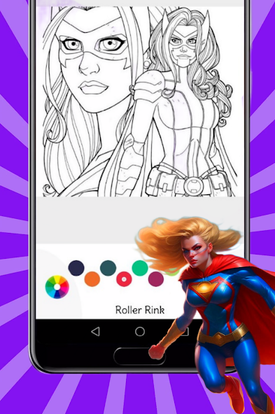 Super Heroes and Villains Coloring Book - screenshot 3