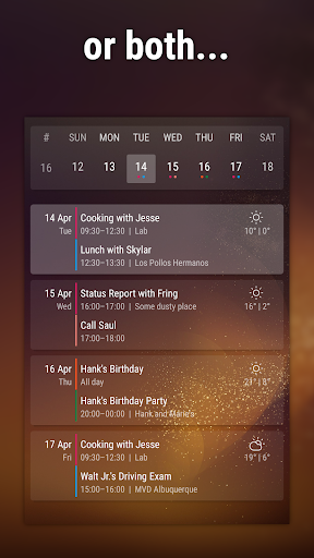 Event Flow Calendar Widget - screenshot 4