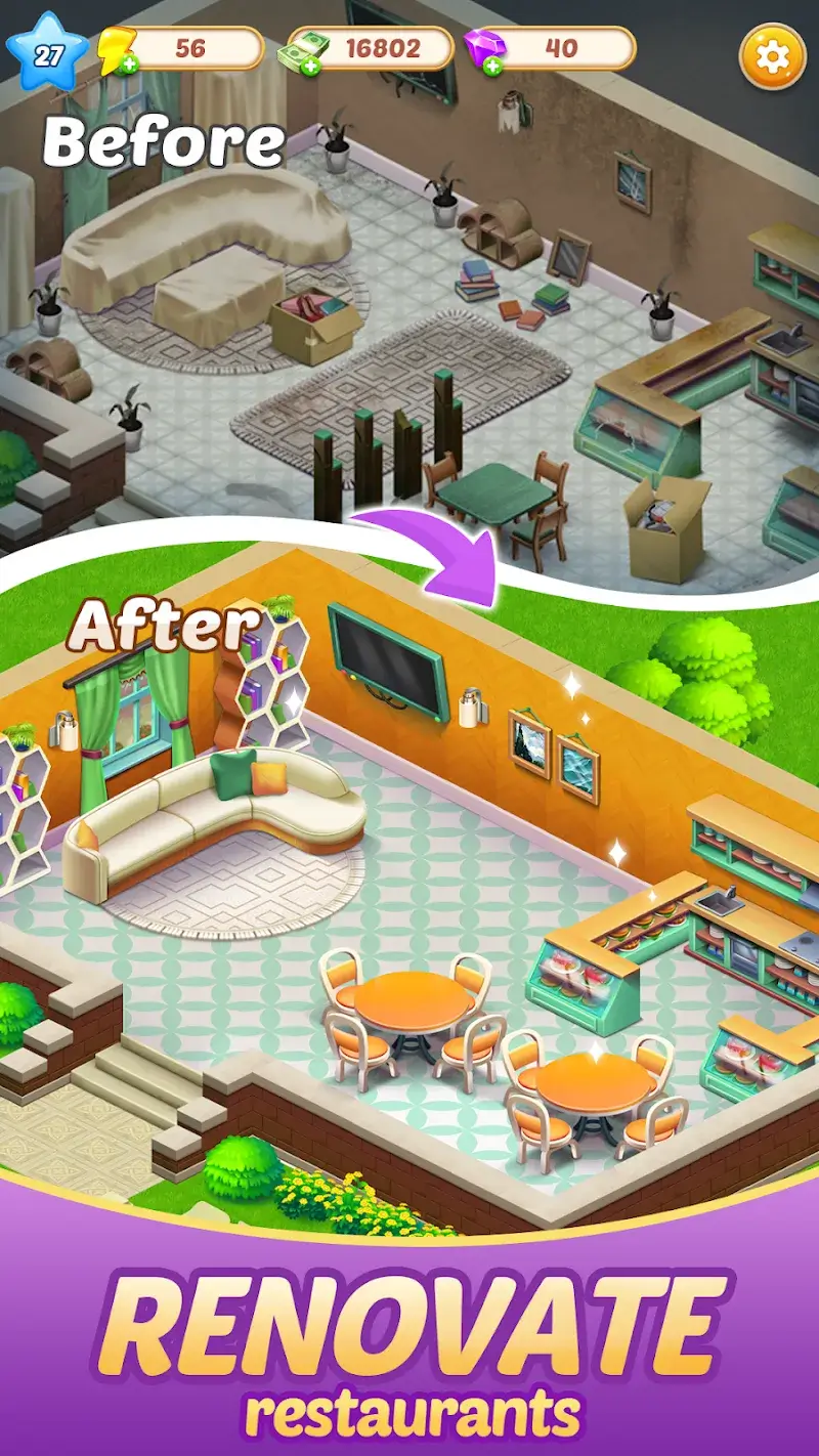 Merge Food - Chef Decoration - screenshot 5