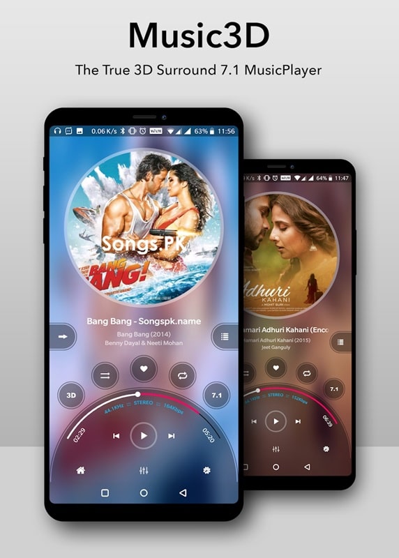 Music Player 3D Surround 7.1 APK - screenshot 1