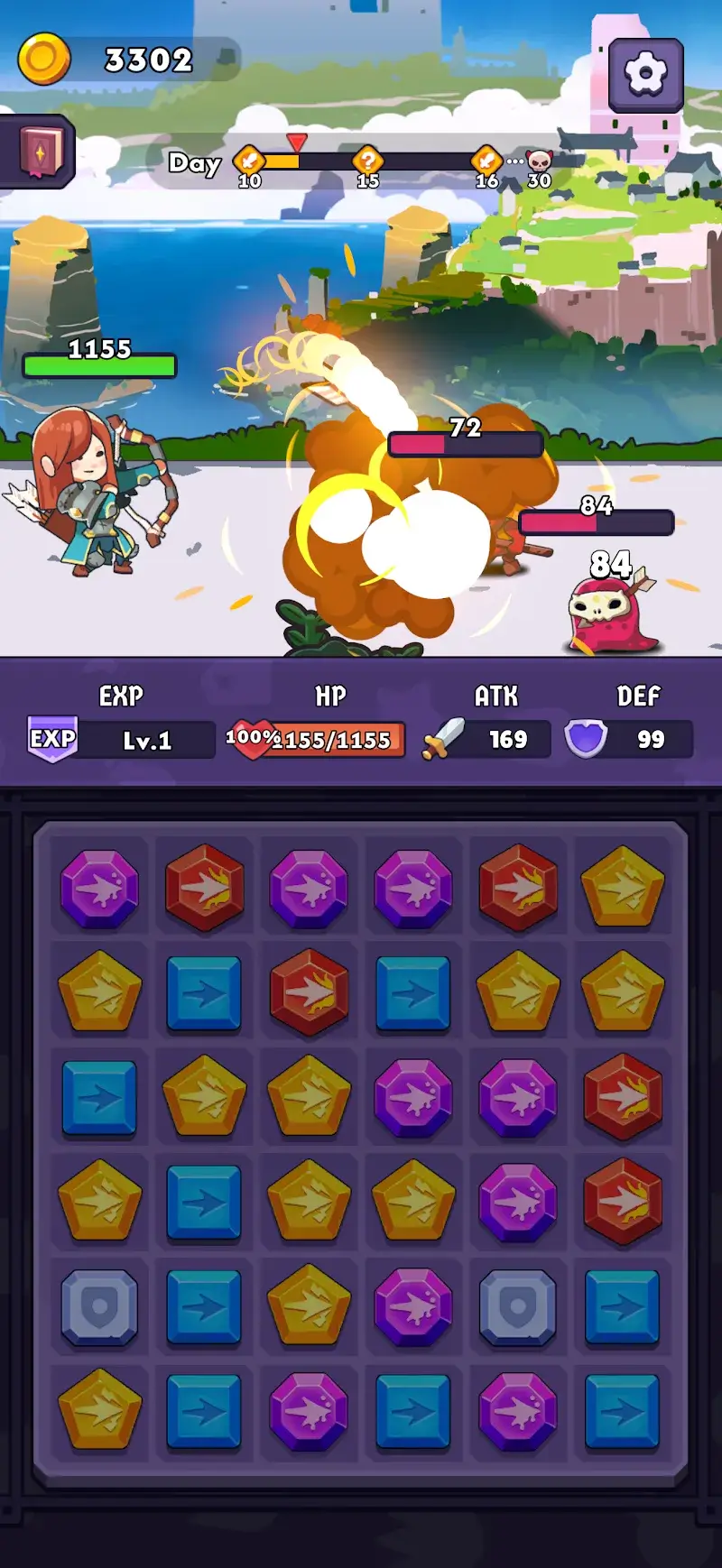 Match Heroes - RPG - screenshot 2