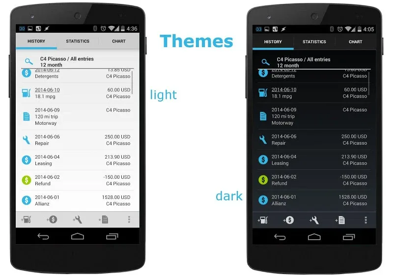 Car-costs and fuel log PRO - screenshot 2