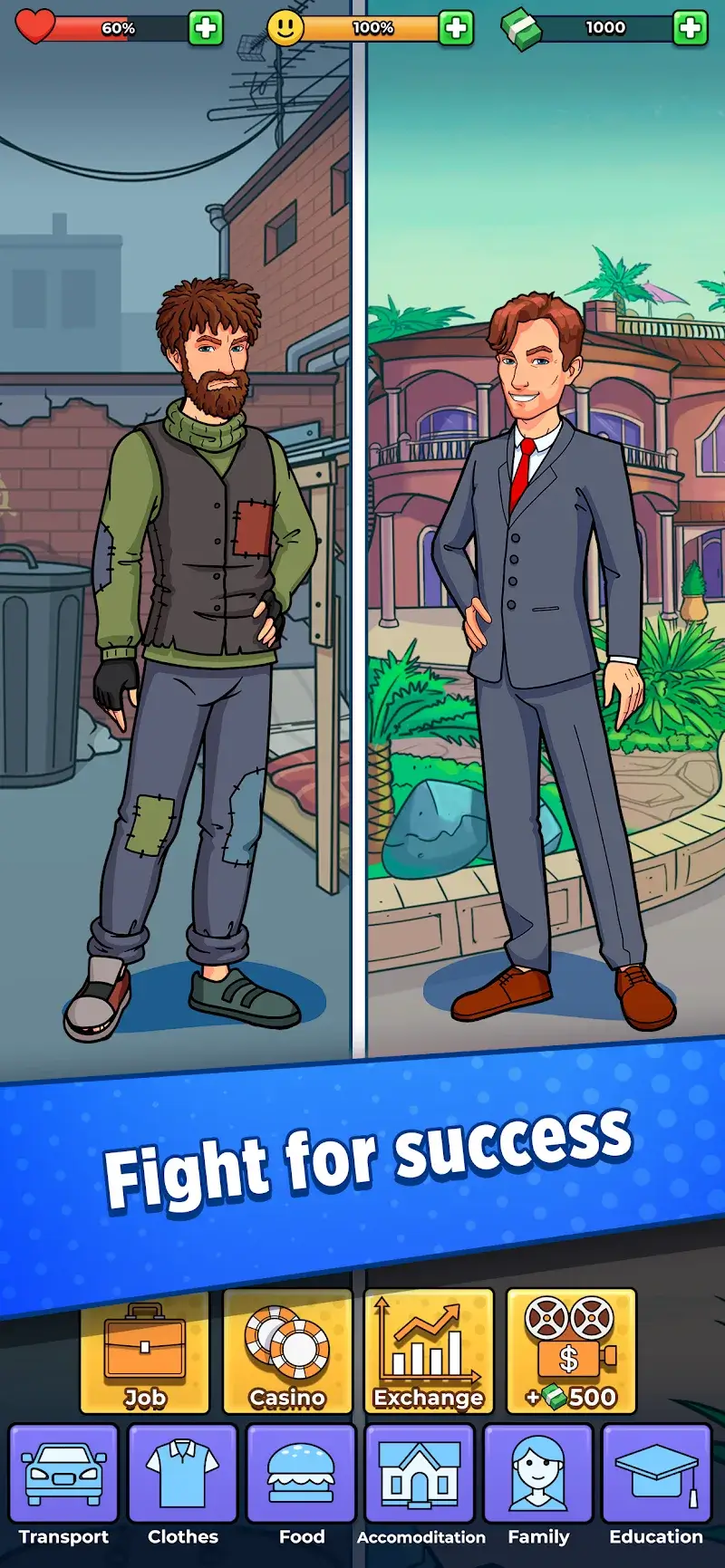 Hobo Life Business Simulator - screenshot 1