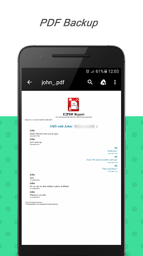 E2PDF SMS Call Backup Restore - screenshot 4