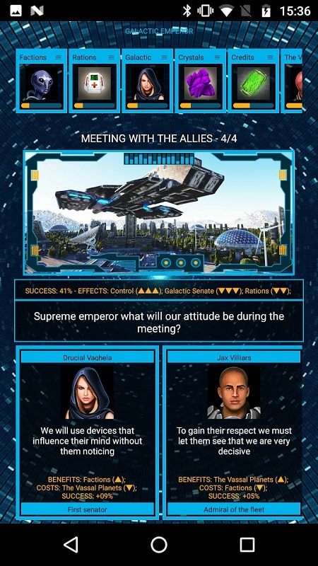 Galactic Emperor: space strategy & RPG, Sci-Fi - screenshot 2