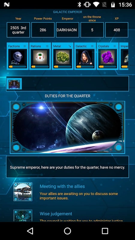 Galactic Emperor: space strategy & RPG, Sci-Fi - screenshot 4