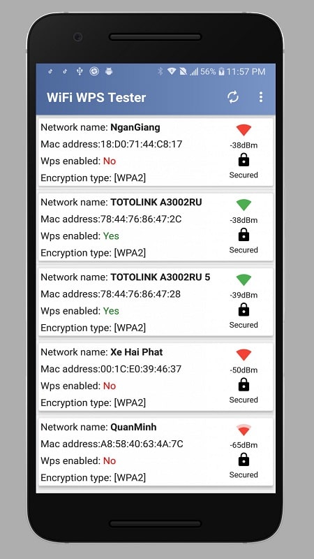 Wps Wpa Tester APK - screenshot 3