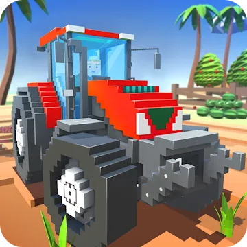 Blocky Farm: Field Worker SIM MOD APK icon