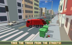 Blocky Garbage Truck SIM PRO - screenshot 3