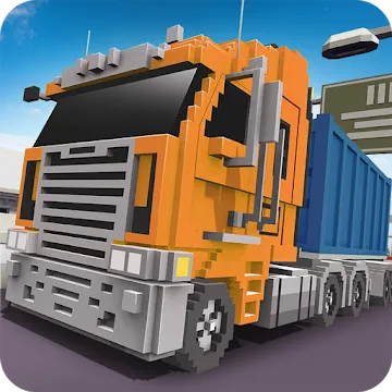 Blocky Truck Driver: Urban Transport MOD APK icon