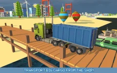 Blocky Truck Driver: Urban Transport - screenshot 1