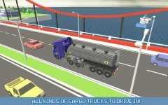 Blocky Truck Driver: Urban Transport - screenshot 3