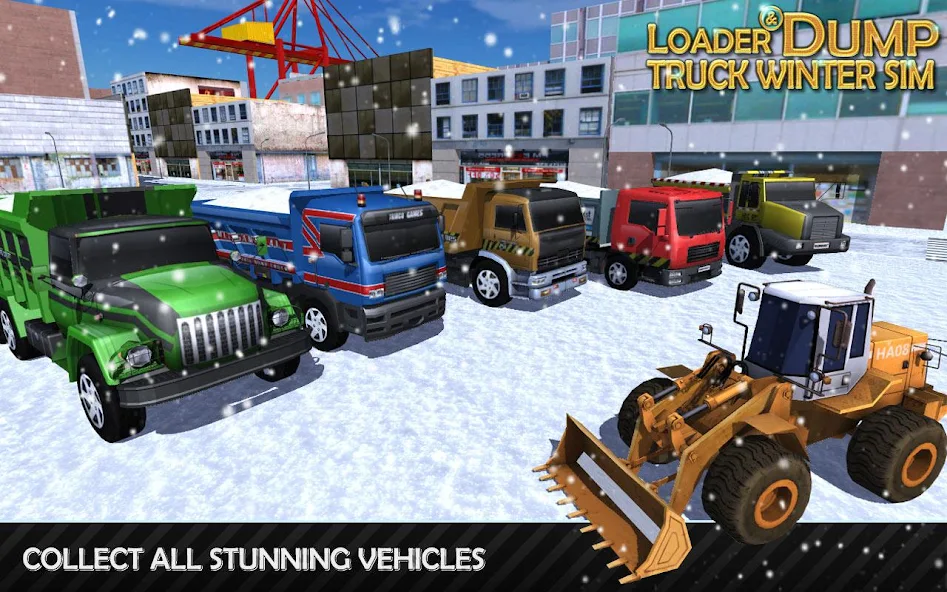 Loader & Dump Truck Winter SIM - screenshot 4