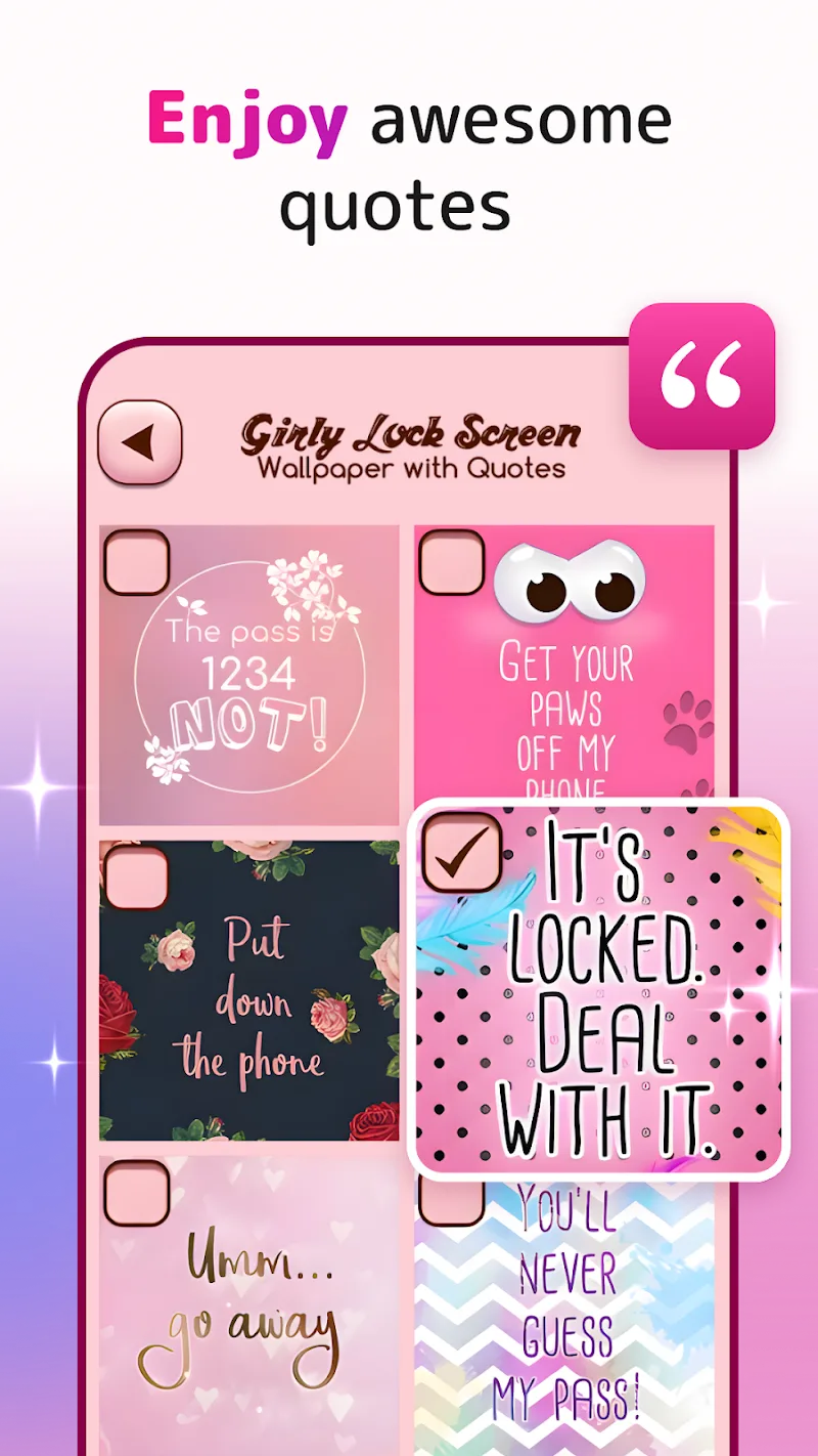 Cute Lock Screen & Wallpapers - screenshot 4