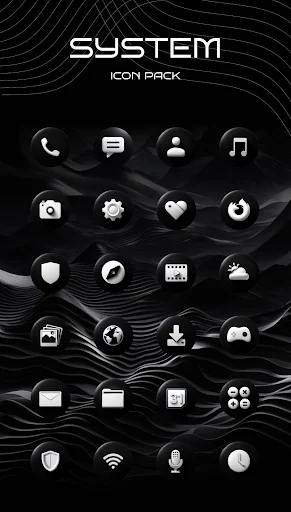 Luna Black Icon Pack - screenshot 2