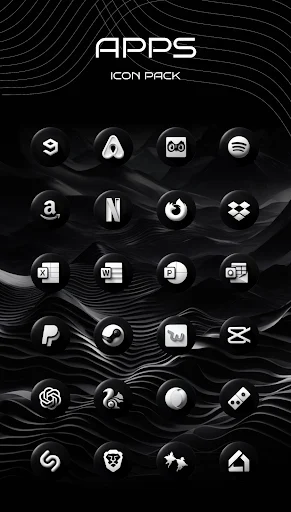 Luna Black Icon Pack - screenshot 5
