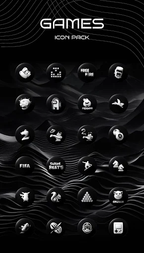 Luna Black Icon Pack - screenshot 6