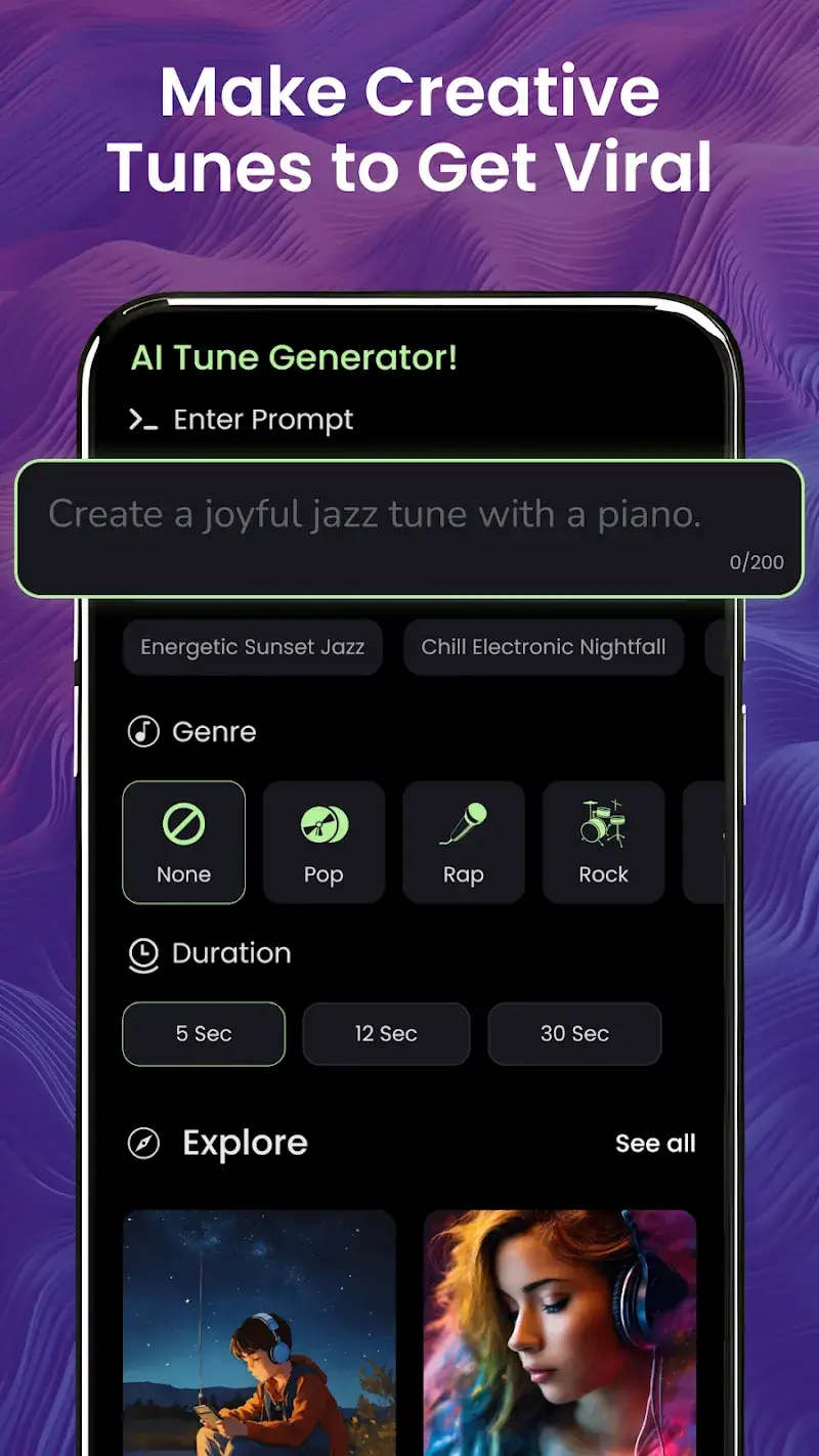 AI Tunes Music & Cover Maker - screenshot 4