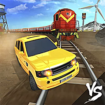 Train vs Car Racing 3D MOD APK icon