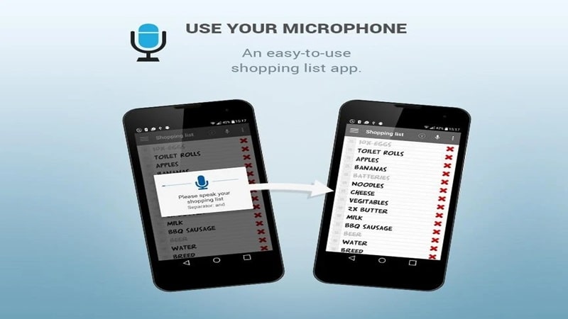 Shopping list voice input APK - screenshot 4