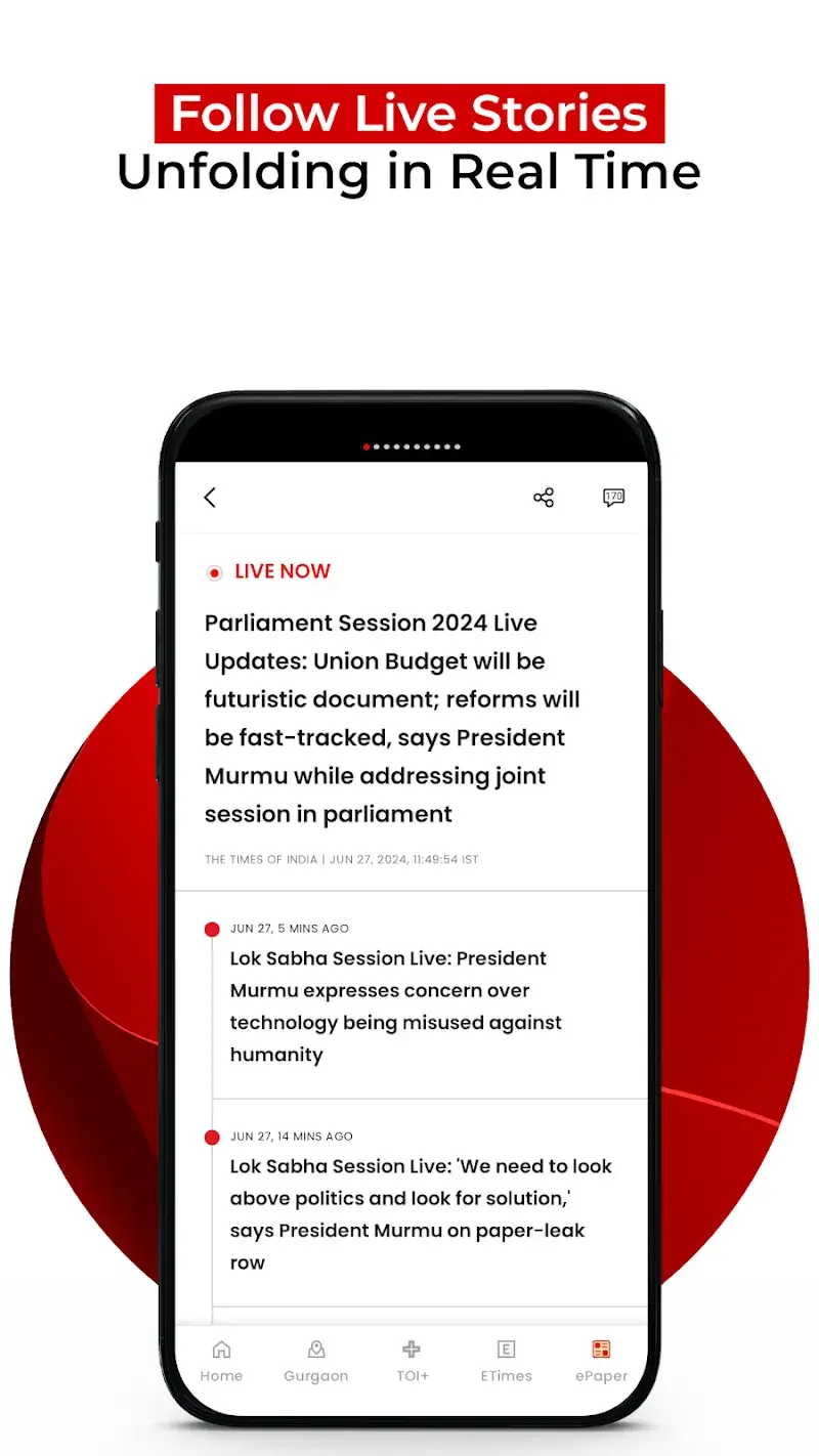 Times Of India (TOI) - screenshot 1