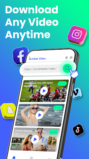 AnyLink XGet Videoer - screenshot 1