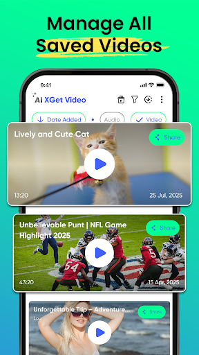 AnyLink XGet Videoer - screenshot 5