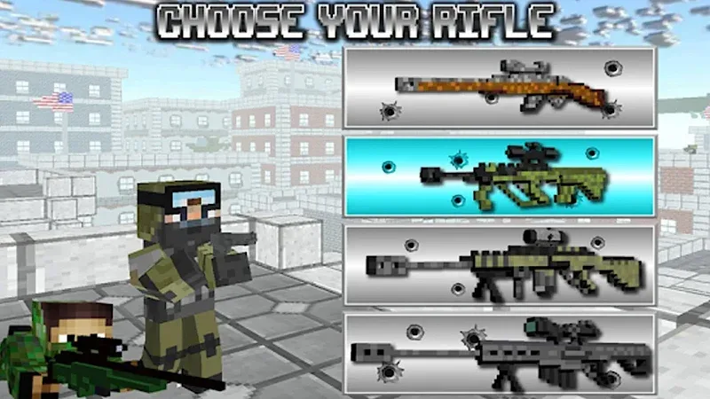 American Block Sniper Survival - screenshot 1