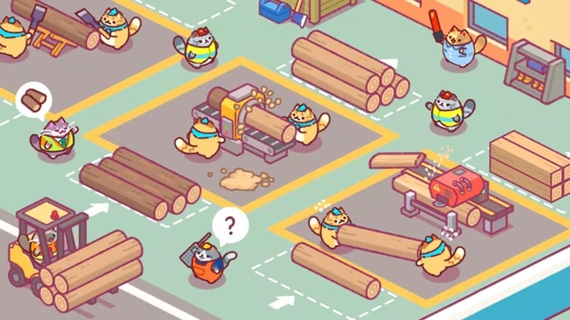 Lumbercat Idle Tycoon APK - screenshot 2