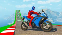 Superhero Bike Stunt GT Racing - Mega Ramp Games - screenshot 1