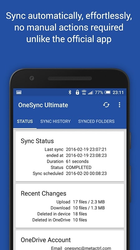OneSync APK - screenshot 1
