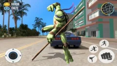 Adventure Turtle Hero Spider Ninja Rope Hero - screenshot 3