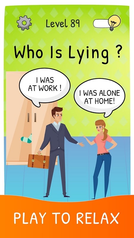 Who is 2 Brain Puzzle &amp; Chats APK - screenshot 2