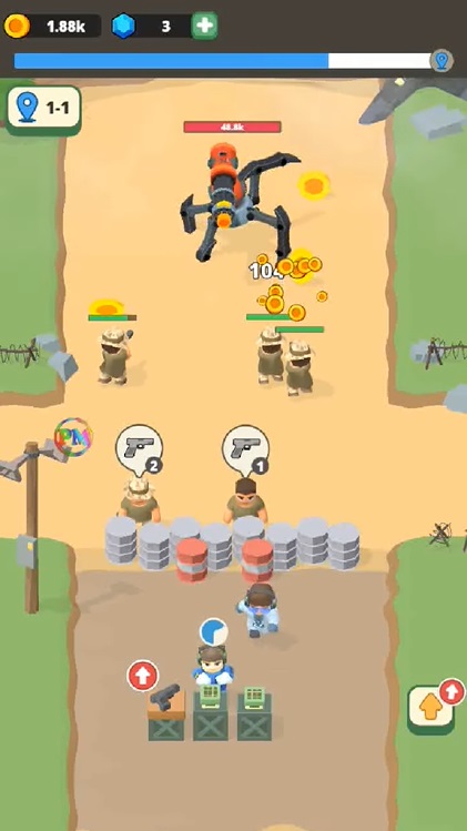 Idle Army Trading Weapons APK - screenshot 1