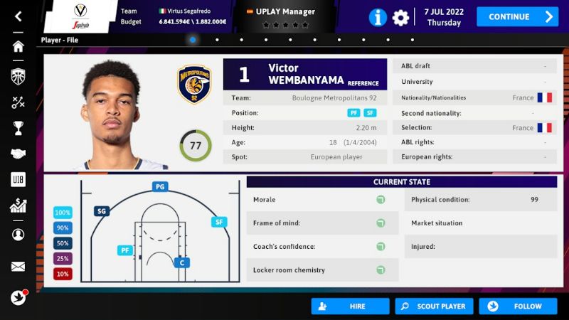 iBasketball Manager 23 APK - screenshot 2