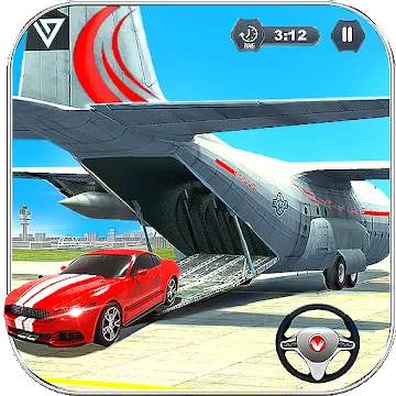 Airplane Pilot Car Transporter : Plane Simulator MOD APK icon