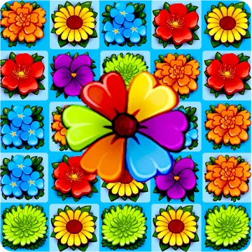 Flower Blossom Jam - A Match 3 Puzzle Game MOD APK icon