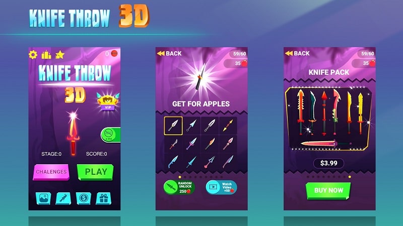 Knife Throw 3D APK - app icon
